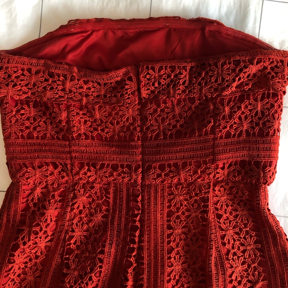 Anthropologie Lace Strapless Cropped Jumpsuit - Picture 13 of 14
